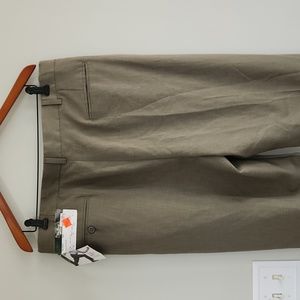 New Vintage Brown Palm Beach Reflex Dress Pants sz 36 Regular 100% polyester NWT